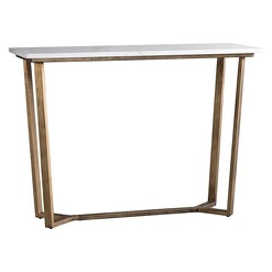 Picture of Barsha Marble Console Table Aged Brass Castle Road Interiors