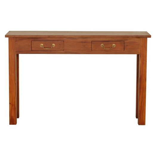 Picture of Basa Pecan Timber Console Table Mahogany Light Pecan Kayu Estate