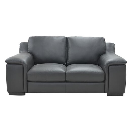 Picture of Basset 2 Seater Leather Sofa in Graphite by Dover Mason