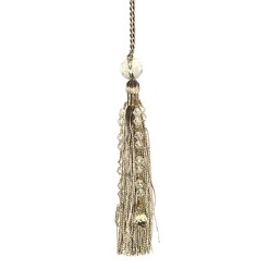 Picture of Beaded Top Tassel, Mocha Polyester Butler Co