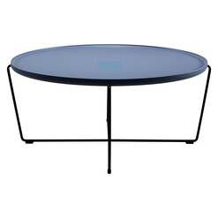 Picture of Becca Coffee Table, Blue Metal Blue/Black Living by Design