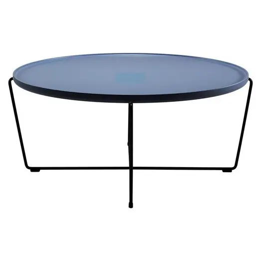 Picture of Becca Coffee Table, Blue Metal Blue/Black Living by Design Picture of Becca Coffee Table, Blue Metal Blue/Black Living by Design