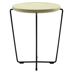 Picture of Becca Side Table, Yellow Metal Yellow/Black Living by Design