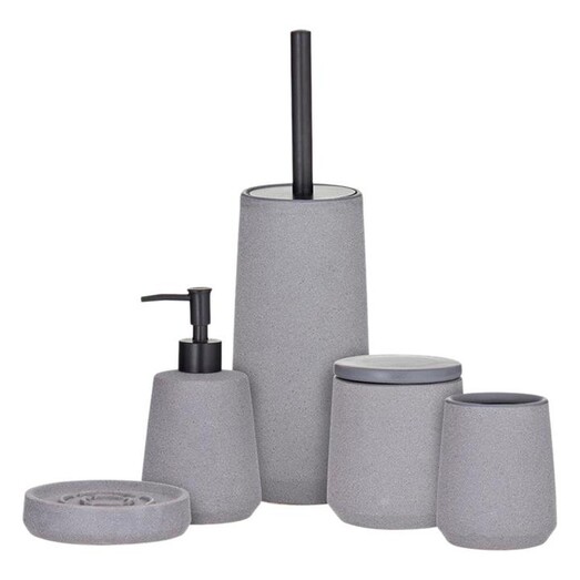 Picture of Becket 5-Piece Bathroom Set in Grey by Academy