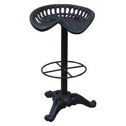 Picture of Bedros Tractor Bar Stool Metal Black Phil Bee Interiors