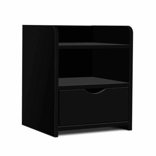 Picture of Bedside Table Drawer - Black Picture of Bedside Table Drawer - Black
