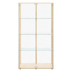 Picture of Beech 4-Tier Glass Display Cabinet Chipboard U.S Designs