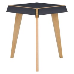 Picture of Beenee Side Table Metal Iridium/Beech Zanui