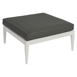 Picture of Bekka Outdoor Ottoman Metal White/Dark Grey Living by Design
