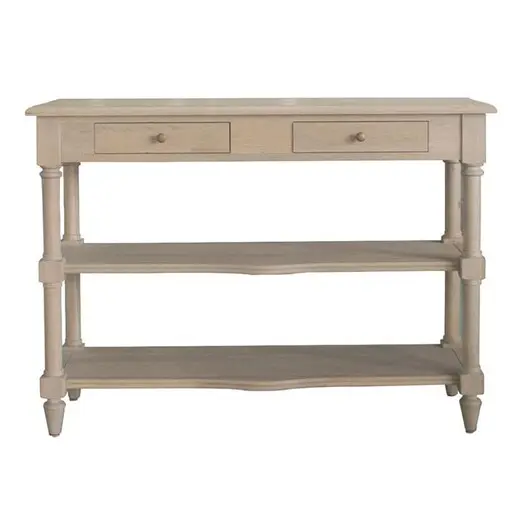 Picture of Bellina Oak Console Table in Weathered Oak by Jac Home Living