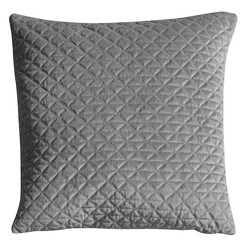 Picture of Bellone Diamond Quilted Cushion in Silver by Castle Road Interiors