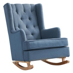 Picture of Bennswit Upholstered Rocking Armchair Fabric Assorted Levede