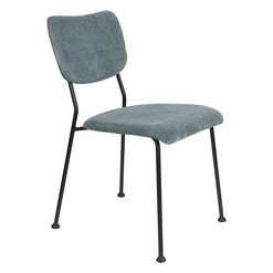 Picture of Benson Upholstered Dining Chair in Grey by Zuiver