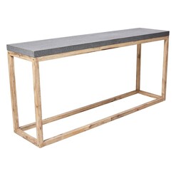 Picture of Bentley Outdoor Console Table Wood Concrete/Natural Casa Uno