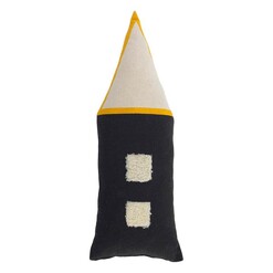 Picture of Berdina Kids House Cushion in Black by Vida & Co.