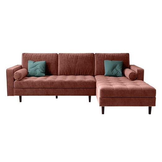 Picture of Berma 3-Seater Velvet Sofa with Chaise Assorted Regal Royal Design