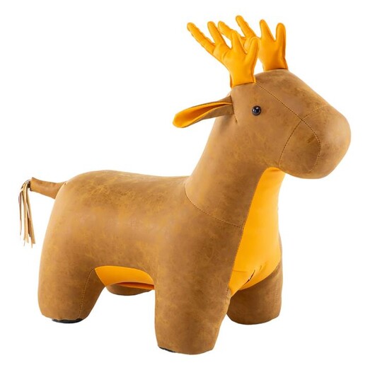 Picture of Bernie Deer Kids' Chair Faux Leather Brown E-living