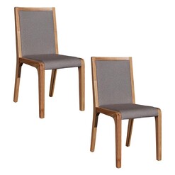 Picture of Berny Fabric Dining Chair (Set of 2) Grey/Ash Rothbury Home