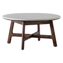 Picture of Berte Coffee Table Wood Brown/White Castle Road Interiors