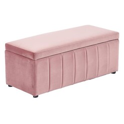 Picture of Beryl Velvet Storage Ottoman Assorted U.S Designs
