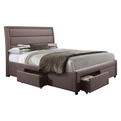 Picture of Betty Upholstered Storage Bed Fabric Light Grey Rothbury Home