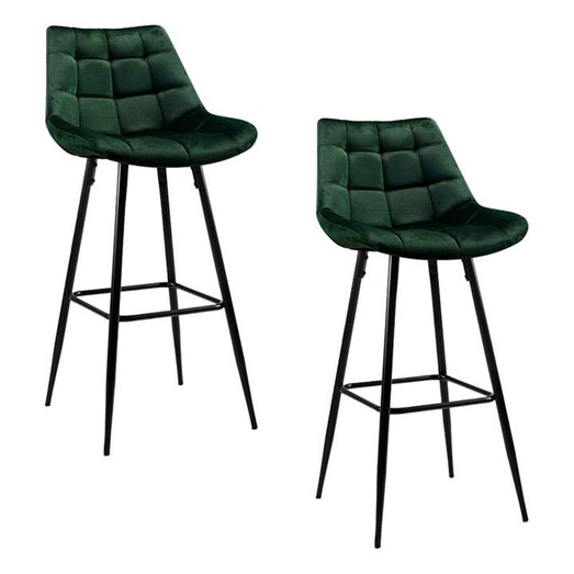 Picture of Beuys Velvet Bar Stool (Set of 2) Assorted Resort Living