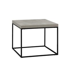 Picture of Bexy Square Industrial Lamp Side Table - Cement Grey