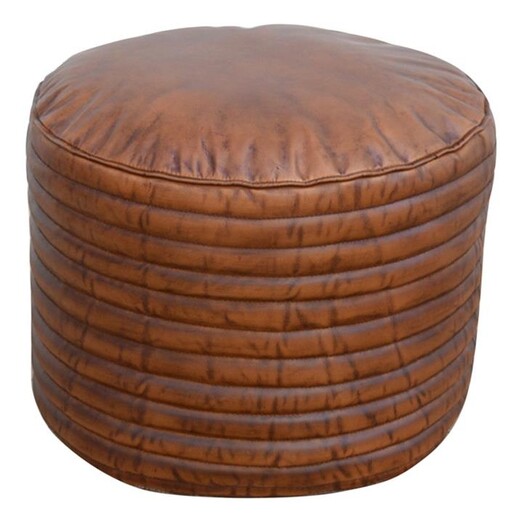 Picture of Bhabha Leather Ottoman Brown Phil Bee Interiors Picture of Bhabha Leather Ottoman Brown Phil Bee Interiors