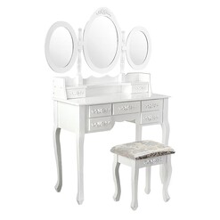 Picture of Bietta Dressing Table & Stool MDF White Resort Living