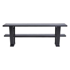 Picture of Blaine Timber Console Table in Black by CAFE Lighting & Living