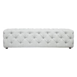 Picture of Blair Tufted Bench Ottoman in Blue by CAFE Lighting & Living