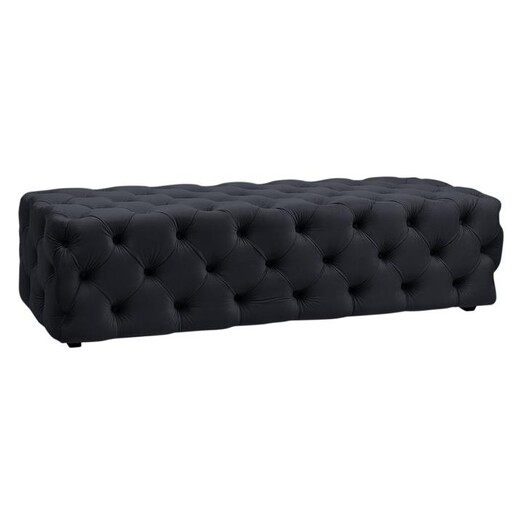 Picture of Blair Velvet Button Tufted Bench Ottoman Assorted CAFE Lighting & Living