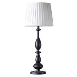Picture of Boden Table Lamp Wood Grey/Black Castle Road Interiors