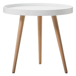 Picture of Bolo Side Table in White by Eastern Warehouse
