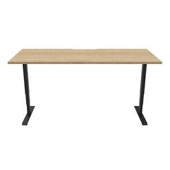 Picture of Boost Electric Height Adjustable Desk Melamine Assorted Rapidline