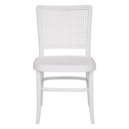 Picture of Botannio Rattan Dining Chair Mahogany White Dasch Design