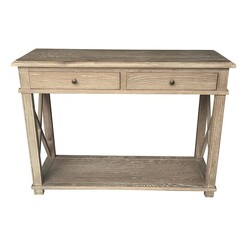 Picture of Brace Console Table Wood Burnt Oak Jac Home Living