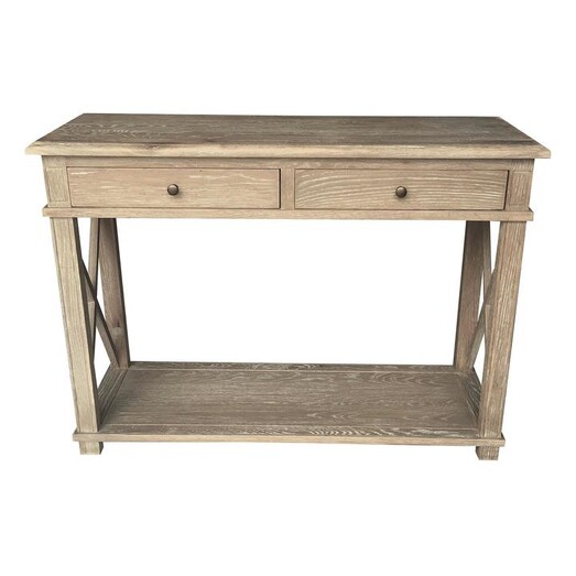 Picture of Brace Console Table Wood Burnt Oak Jac Home Living