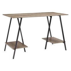 Picture of Brady Wooden Office Desk Natural/Black Jasper Home Living