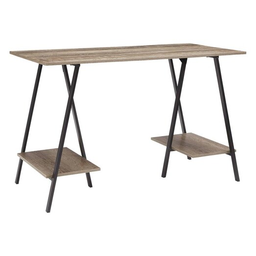 Picture of Brady Wooden Office Desk Natural/Black Jasper Home Living