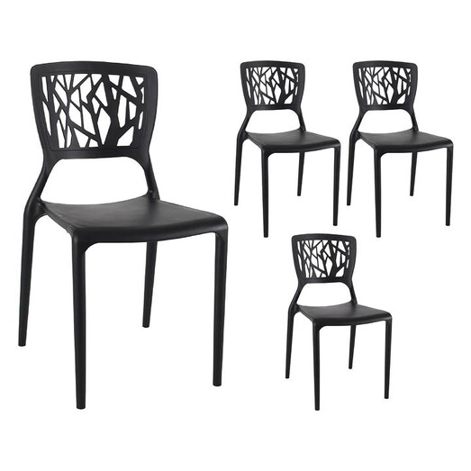 Picture of Brael Outdoor Dining Chair (Set of 4) in Green by Nova Caeli