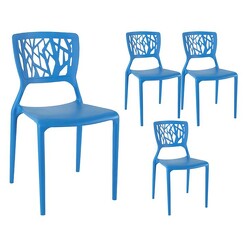 Picture of Brael Outdoor Dining Chair (Set of 4) Plastic Assorted Nova Caeli