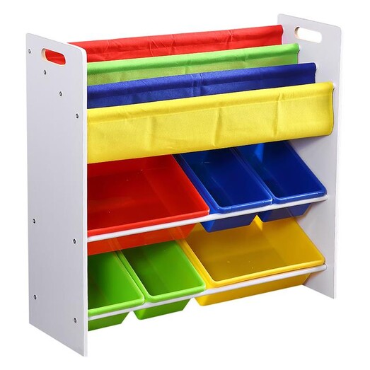 Picture of Brewitt 3 Tier Kids Bookshelf & Storage Organiser MDF White Levede
