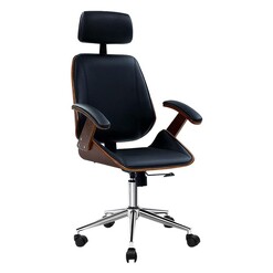 Picture of Brianna Executive Office Chair Wood Black Resort Living