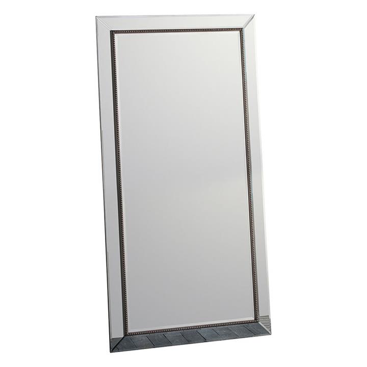 Picture of Brigita Rectangular Leaner Mirror Glass Silver Castle Road Interiors