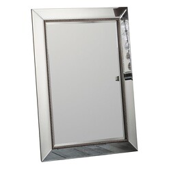 Picture of Brigita Rectangular Wall Mirror Glass Silver Castle Road Interiors