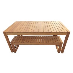 Picture of Bristane 8-Seater Outdoor Dining Set Wood Natural Loftanna Home