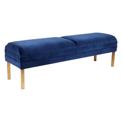 Picture of Broadway Ottoman, Blue Polyester CAFE Lighting & Living