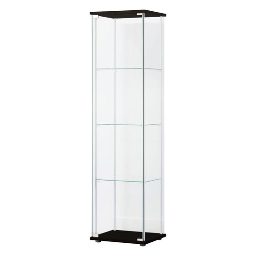 Picture of Brock 4-Tier Glass Display Cabinet Chipboard Assorted U.S Designs Picture of Brock 4-Tier Glass Display Cabinet Chipboard Assorted U.S Designs