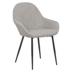 Picture of Brooke Fabric Dining Chair, Light Grey Life Interiors